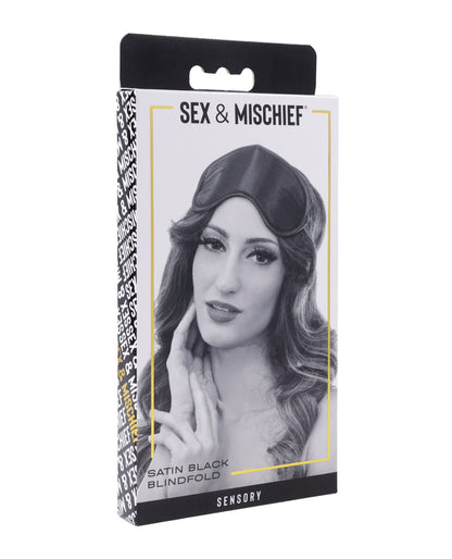 Black Satin Blindfold