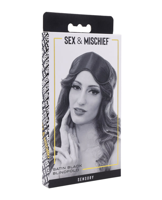Black Satin Blindfold